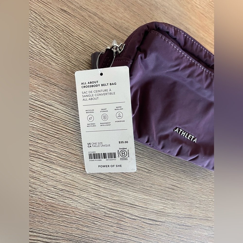 Athleta Plum All About Crossbody Belt Bag - Picture 2 of 3
